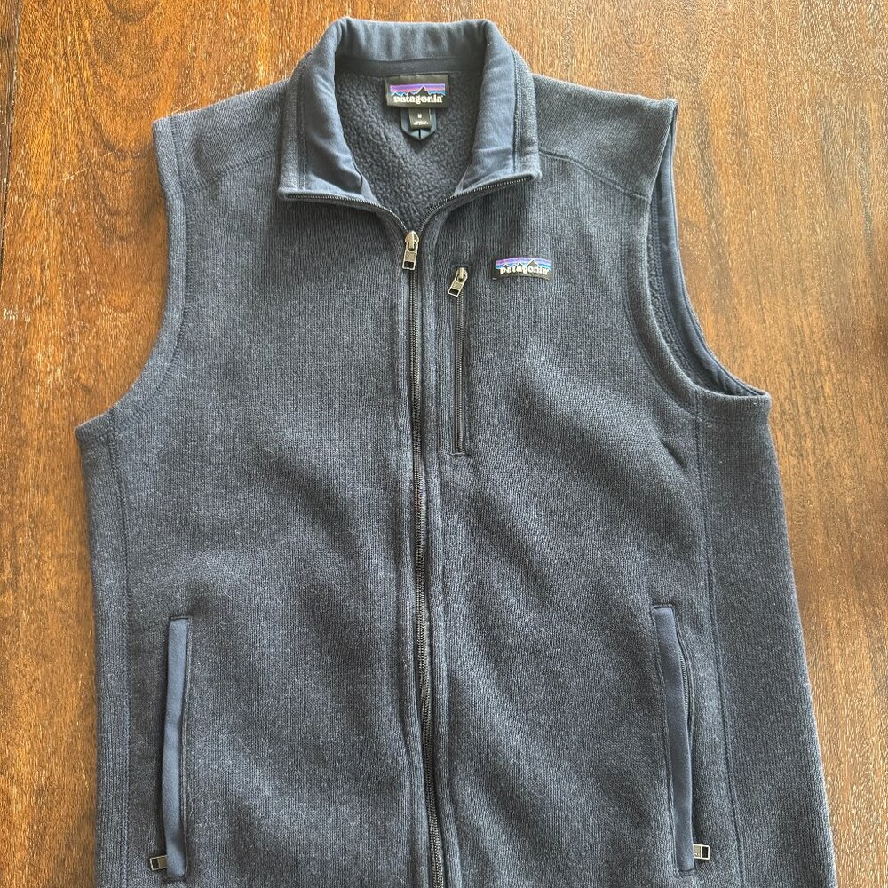 Men's Better Sweater Fleece Vest - Navy Blue Size Medium